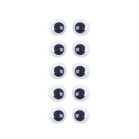 Пластикові очі для іграшок PE-008, 8 мм, 10 штук в упаковці