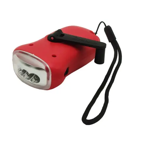 Ліхтар світлодіодний портативний на сонячній батареї з ручним натисканням ZB-1