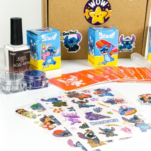 Набір для біо-тату "Wow Box Стіч " від Fresh Tattoo wow-box-stich-3 для 3 дітей