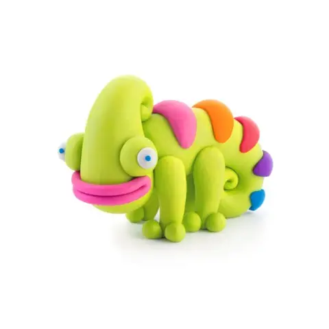 Набір самозатвердіючого пластиліну Екзотичні тварини Хамелеон ЛІПАКА 30123-UA01