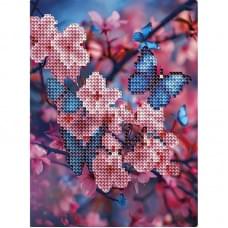 Алмазна мозаїка "Метелик" DM3003 з мольбертом 17x22.5 см