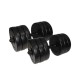 Гантелі складальні композитні в пластиковій оболонці Rock Pro 2 шт по 15,5 кг NE-PL-G-015-2