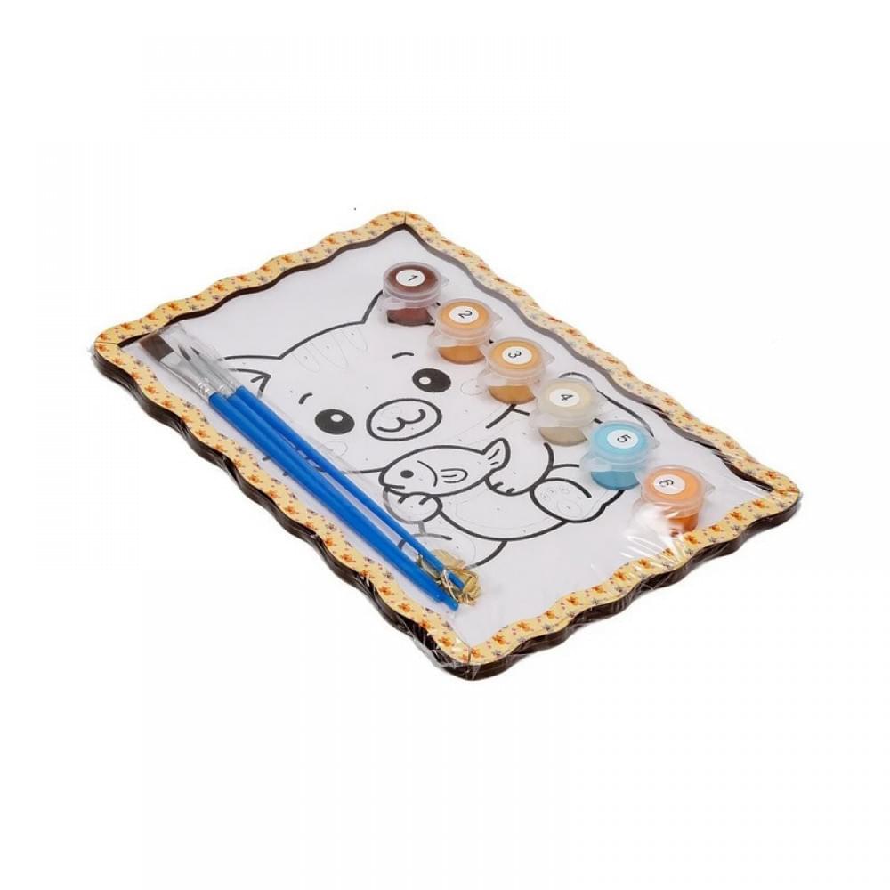 Дитячий набір для розпису по дереву "Котик" Puz-22980 формат А5