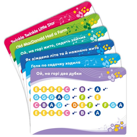 Дитяча музична іграшка "Кольорові ноти" KIDDI SMART 4514T-KS