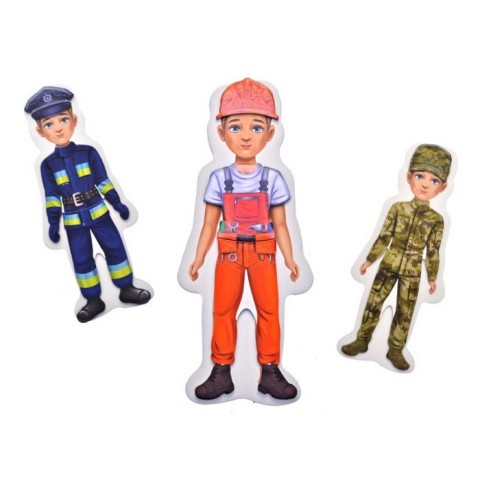 Дитяча магнітна гра "Професії герої сучасності" QB600-004, 20 магнітів 7 професій