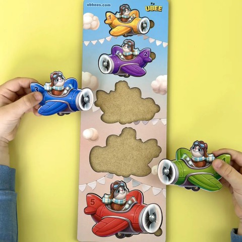 Дерев'яний дитячий сортер "Літаки більше - менше" (ПСД299) PSD299