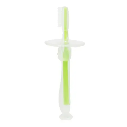 Силіконова зубна щітка Mumlove MGZ-0707(Green) з обмежувачем