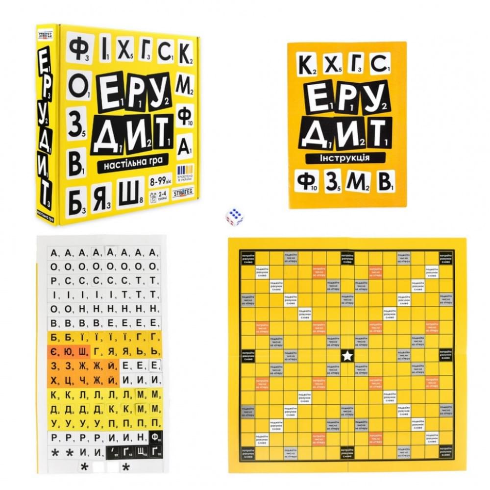 Настільна гра "Ерудит" 30619 українською мовою