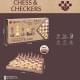 Набір настільних ігор "Магнітні шахи, шашки" 2 в 1 2458, 30,5х30,5х2 см