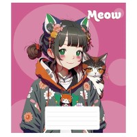 Зошит учнівський "Kawaii" 048-3302L-4 у лінію, 48 аркушів