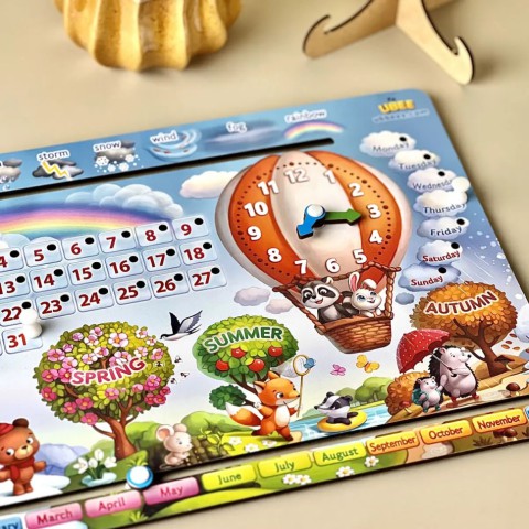 Дитяча гра Календар -2 "Повітряна куля" (ПСД259) PSD259 ENG