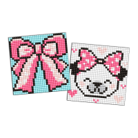 Алмазна мозаїка "Бантик" Ідейка AMS1055 9x9 см