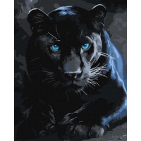 Картина за номерами "Дика пантера" ©art_selena_ua KHO6813, 40x50 см