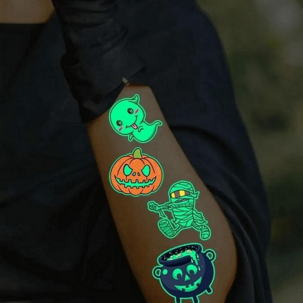 Набір тимчасових тату "Halloween glow №2" kids-tatto-halloween-g2