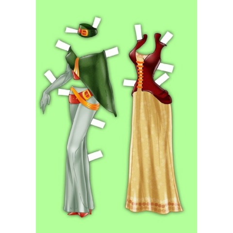 Дитячі книжки з наліпками Одягни Ляльку «Супермодель Б» 404119