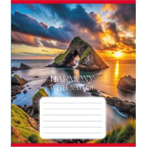 Зошит учнівський "Гармонія з природою" 060-610277K-2 в клітинку, 60 аркушів