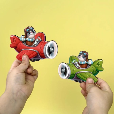 Дерев'яний дитячий сортер "Літаки більше - менше" (ПСД299) PSD299