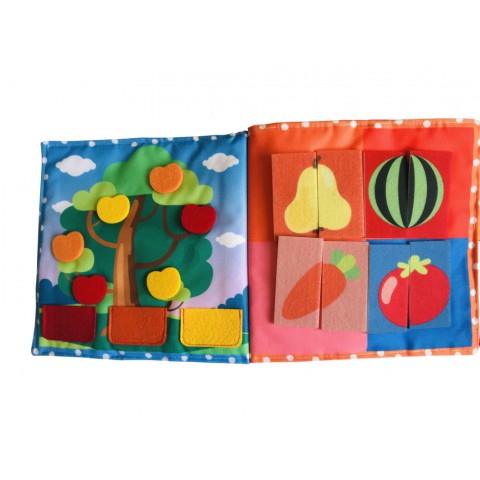 Текстильна розвиваюча книга для малят "Сонечко" 403686