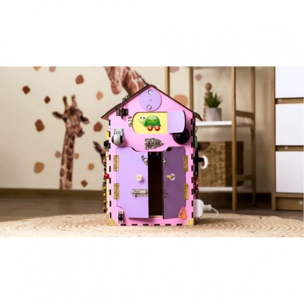 Розвиваюча іграшка Бізікуб "Будинок" TG200111 рожевий, 55х30х30 см