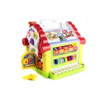 Дитячий ігровий центр"Теремок" 9196 з сортером і звуком Різнокольоровий