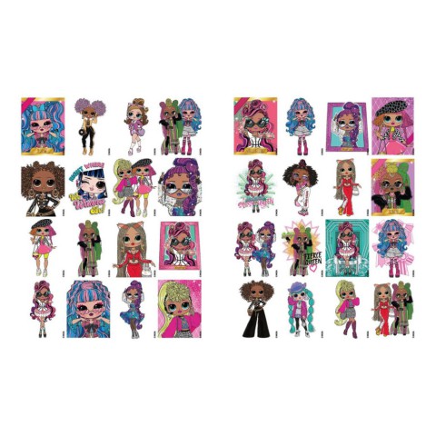 Дитяча книжка-розмальовка "L.O.L O.M.G. Queens" LCB14 зі стікерами