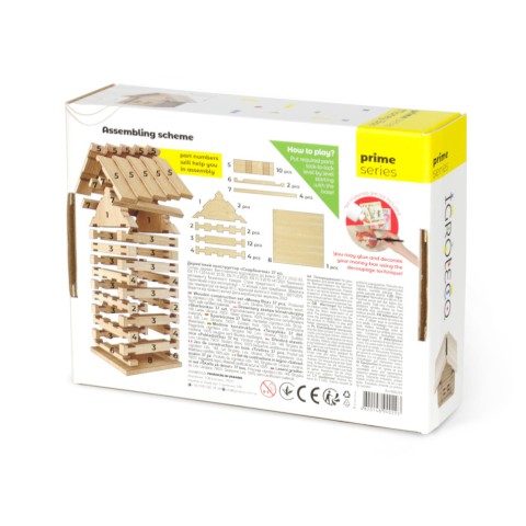 Дерев'яний конструктор "Скарбничка" Igroteco 900293, 37 деталей