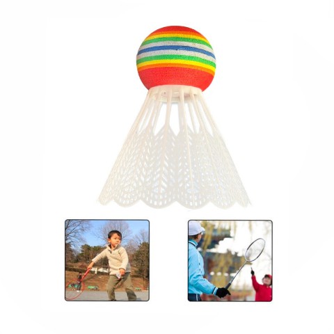 Набір нейлонових воланів для бадмінтону "Badminton Shuttlecocks" NE-BD-003W білий 5 шт