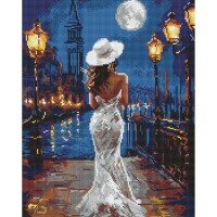 Алмазна мозаїка "Біля причалу" Ідейка AMO8241, 40х50 см