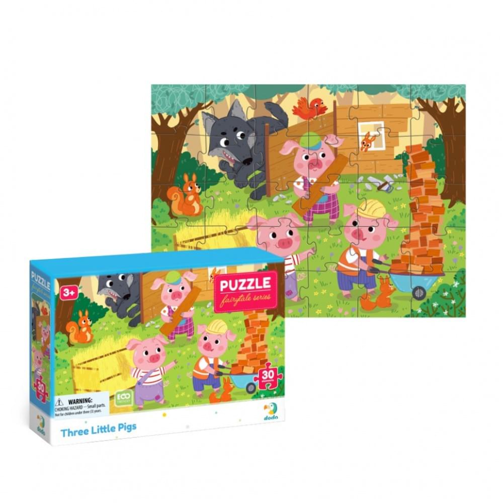 Дитячий пазл "Троє поросят" DoDo Toys 300695, 30 елементів