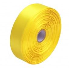 Атласна стрічка для рукоділля АБ-304, 2,5 см x 23 м, Жовтий