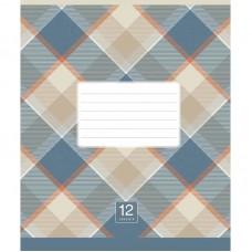 Зошит учнівський "Plaid pattern" 024-3345K-2 в клітинку, 24 аркуша