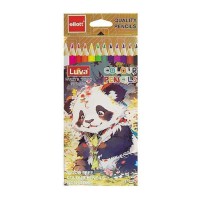Набір кольорових олівців Luva Ellott CQ1004-12-2, 12 кольорів