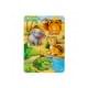 Дерев'яний пазл-вкладиш "Тварини Африки-2" Ubumblebees (ПСФ060) PSF060 фон із підказкою