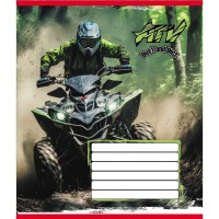 Зошит учнівський "Квадроцикли" 012-510232C-2 в косу лінію, 12 аркушів