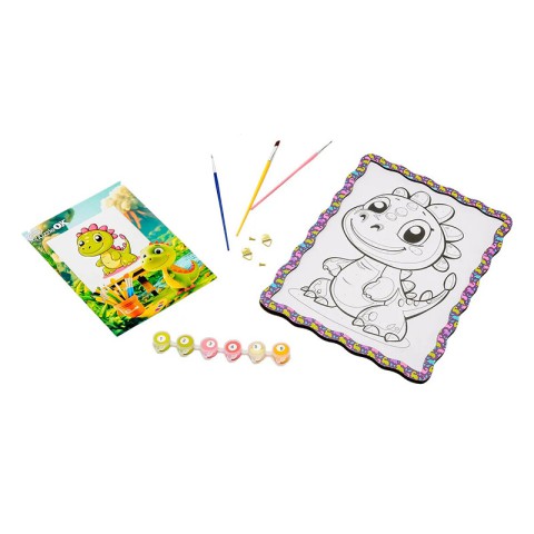 Дитячий набір для розпису по дереву "Динозаврик" Puz-22946 формат А4