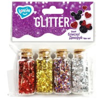 Набір для творчості "Гліттер для декорування" 90019, 4 кольори