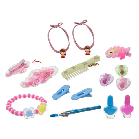 Дитячий набір косметики IG3172 лак для нігтів, аксесуари для волосся