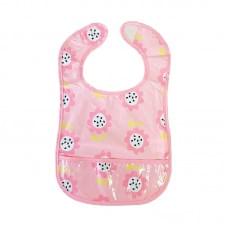 Дитячий слинявчик клейончатий MGZ-0601(Pink) на липучці