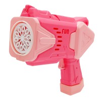 Дитячий генератор мильних бульбашок Пістолет 2238 (Pink) зі світлом
