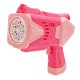 Дитячий генератор мильних бульбашок Пістолет 2238 (Pink) зі світлом