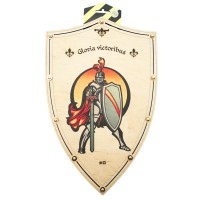 Сувенірний дерев'яний щит «ЛИЦАР» KNG 47х30 см