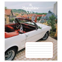 Зошит учнівський "Ретро авто" 024-550139K-2 в клітинку, 24 аркуші