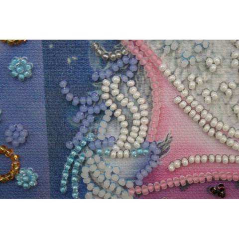 Набір для вишивання бісером "Сова з будильником" AM-102 15х15 см