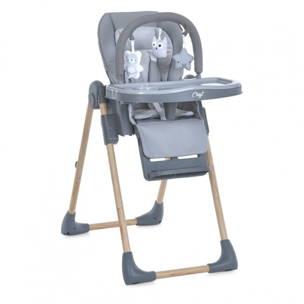 Стільчик для годування CRAFT ME 1115-W Gray, до 15 кг