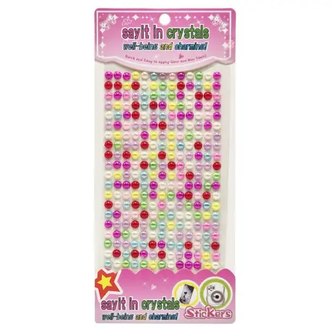 Напівбусини наклейки Bambi Планшетка №28, 6 мм, на планшетці 260 шт