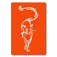 Трафарет для біо-тату Котик kx001-24*34см, розмір 24х34 см