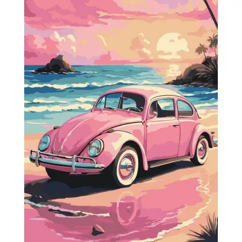 Картина за номерами "Рожевий жук" 12515-AC 40х50 см