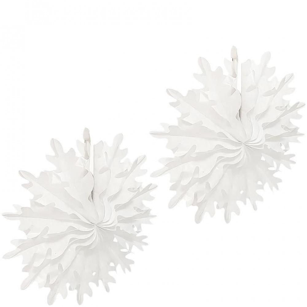 Набір підвісних паперових новорічних прикрас "Сніжинка" CG-11, 2 шт