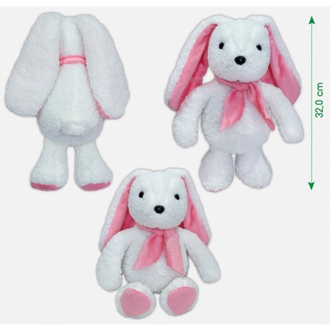 Іграшка м'яконабивна Зайченя МС 080501-17 рожеве