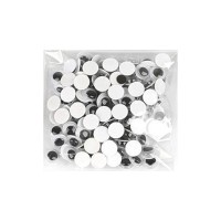 Творчій набір для аплікацій "Очі" ЕД-520, 8 мм, 10 грам, 230 штук